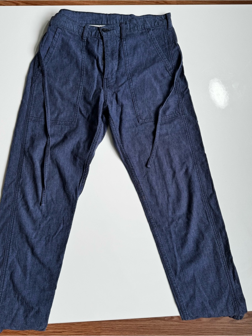 Women  Navy Drawstring Casual Pants